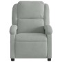 Sillón reclinable eléctrico de terciopelo gris claro de , Sillones - Ref: Foro24-3204278, Precio: 251,98 €, Descuento: %