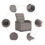 Sillón reclinable elevable tela gris taupe de , Sillones - Ref: Foro24-3203986, Precio: 257,46 €