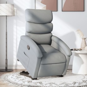 Sillón reclinable elevable de tela gris claro de , Sillones - Ref: Foro24-3203978, Precio: 252,47 €, Descuento: %