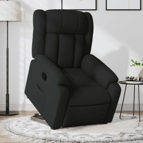 Sillón reclinable elevable tela negro de , Sillones - Ref: Foro24-3205318, Precio: 269,42 €, Descuento: %