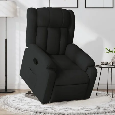 Anhebbarer Liegesessel aus schwarzem Stoff von , Sessel - Ref: Foro24-3205318, Preis: 284,58 €, Rabatt: %