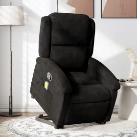 Sillón reclinable de masaje elevable terciopelo negro de , Sillones - Ref: Foro24-3204317, Precio: 301,96 €, Descuento: %