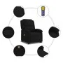 Anhebbarer Massagesessel aus schwarzem Samt von , Sessel - Ref: Foro24-3204317, Preis: 307,01 €, Rabatt: %