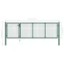 Green steel garden gate 350x100 cm by vidaXL, garden gates - Ref: Foro24-144305, Price: 405,04 €, Discount: %