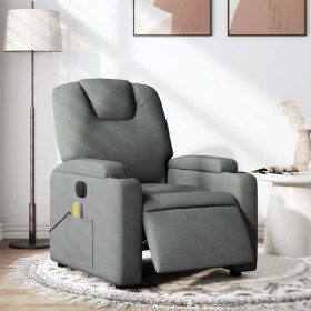 Electric massage recliner dark gray fabric by , Armchairs - Ref: Foro24-3204357, Price: 265,74 €, Discount: %