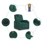 Sillón reclinable de masaje eléctrico tela verde oscuro de , Sillones - Ref: Foro24-3204362, Precio: 258,65 €, Descuento: %