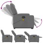 Liegender Fußmassagesessel aus dunkelgrauem Stoff von , Sessel - Ref: Foro24-3204381, Preis: 289,48 €, Rabatt: %