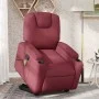 Sillón reclinable de masaje elevable tela rojo tinto de , Sillones - Ref: Foro24-3204383, Precio: 309,32 €, Descuento: %