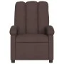 Sillón reclinable de masaje eléctrico tela marrón oscuro de , Sillones - Ref: Foro24-3204085, Precio: 282,18 €, Descuento: %