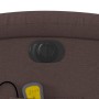 Sillón reclinable de masaje eléctrico tela marrón oscuro