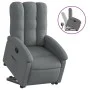 Sillón reclinable elevable de tela gris oscuro de , Sillones - Ref: Foro24-3204093, Precio: 275,48 €, Descuento: %