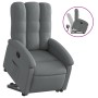 Sillón reclinable elevable de tela gris oscuro de , Sillones - Ref: Foro24-3204093, Precio: 266,77 €, Descuento: %