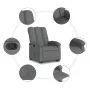 Hebbarer Liegesessel aus dunkelgrauem Stoff von , Sessel - Ref: Foro24-3204093, Preis: 275,58 €, Rabatt: %