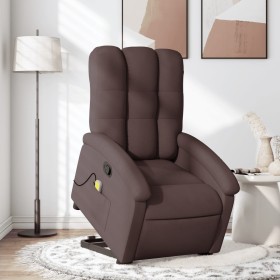 Dark Brown Fabric Reclining Foot Massage Chair by , Armchairs - Ref: Foro24-3204109, Price: 296,56 €, Discount: %