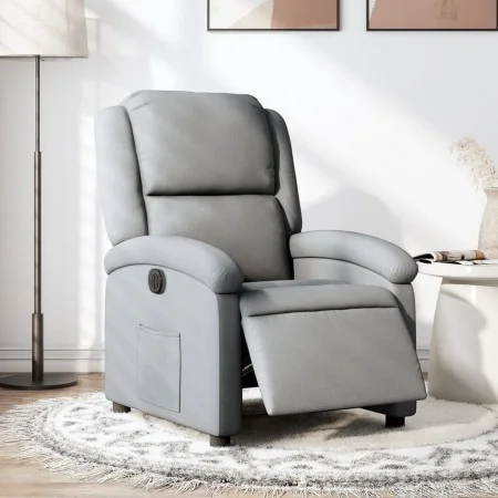 Electric recliner light gray fabric by , Armchairs - Ref: Foro24-3204140, Price: 265,01 €, Discount: %
