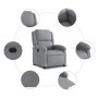 Sillón reclinable eléctrico tela gris claro de , Sillones - Ref: Foro24-3204140, Precio: 264,64 €, Descuento: %