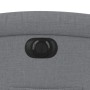 Sillón reclinable eléctrico tela gris claro