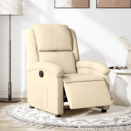 Cream Fabric Power Recliner by , Armchairs - Ref: Foro24-3204149, Price: 246,10 €, Discount: %