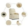 Cream Fabric Power Recliner by , Armchairs - Ref: Foro24-3204149, Price: 246,10 €, Discount: %