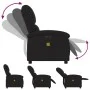 Sillón reclinable de masaje eléctrico tela negro de , Sillones - Ref: Foro24-3204154, Precio: 250,03 €, Descuento: %
