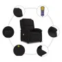 Sillón reclinable de masaje eléctrico tela negro de , Sillones - Ref: Foro24-3204154, Precio: 250,03 €, Descuento: %