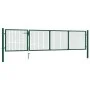 Puerta de jardín de acero verde 350x75 cm de vidaXL, Puertas de jardín - Ref: Foro24-144304, Precio: 261,80 €, Descuento: %