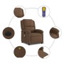 Elektrischer Massagesessel aus braunem Stoff von , Sessel - Ref: Foro24-3204156, Preis: 289,93 €, Rabatt: %