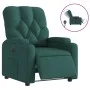 Sillón reclinable eléctrico tela verde oscuro de , Sillones - Ref: Foro24-3204692, Precio: 249,24 €, Descuento: %