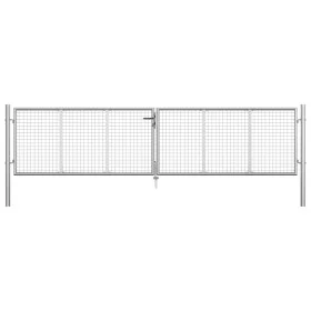 Gartentor aus verzinktem Stahl silber 415x125 cm von vidaXL, Gartentore - Ref: Foro24-144298, Preis: 347,61 €, Rabatt: %