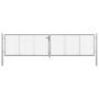 Galvanized silver steel garden gate 415x125 cm by vidaXL, garden gates - Ref: Foro24-144298, Price: 355,84 €, Discount: %