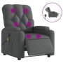 Electric massage recliner dark gray fabric by , Armchairs - Ref: Foro24-3204699, Price: 305,66 €, Discount: %