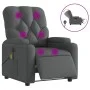 Sillón reclinable de masaje eléctrico tela gris oscuro de , Sillones - Ref: Foro24-3204699, Precio: 314,45 €, Descuento: %