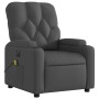 Electric massage recliner dark gray fabric by , Armchairs - Ref: Foro24-3204699, Price: 305,66 €, Discount: %