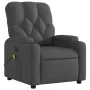 Sillón reclinable de masaje eléctrico tela gris oscuro de , Sillones - Ref: Foro24-3204699, Precio: 314,45 €, Descuento: %