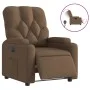 Sillón reclinable eléctrico de tela marrón de , Sillones - Ref: Foro24-3204690, Precio: 259,18 €, Descuento: %