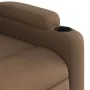 Sillón reclinable eléctrico de tela marrón de , Sillones - Ref: Foro24-3204690, Precio: 259,18 €, Descuento: %
