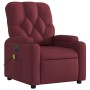 Sillón de masaje reclinable eléctrico tela rojo tinto de , Sillones - Ref: Foro24-3204701, Precio: 259,85 €, Descuento: %
