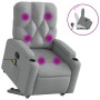 Light Gray Fabric Foot Recliner Massage Chair by , Armchairs - Ref: Foro24-3204722, Price: 318,01 €, Discount: %