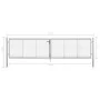 Gartentor aus verzinktem Stahl silber 415x125 cm von vidaXL, Gartentore - Ref: Foro24-144298, Preis: 347,15 €, Rabatt: %
