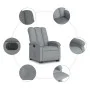 Elektrisch anhebbarer Liegestuhl aus hellgrauem Stoff von , Sessel - Ref: Foro24-3204116, Preis: 322,49 €, Rabatt: %