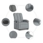 Light Gray Fabric Electric Liftable Recliner Chair by , Armchairs - Ref: Foro24-3204116, Price: 298,31 €, Discount: %