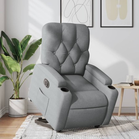 Light Gray Fabric Electric Liftable Recliner Chair by , Armchairs - Ref: Foro24-3204734, Price: 302,11 €, Discount: %