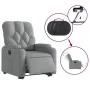 Sillón eléctrico reclinable elevable de tela gris claro de , Sillones - Ref: Foro24-3204734, Precio: 325,90 €, Descuento: %