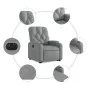Elektrisch anhebbarer Liegestuhl aus hellgrauem Stoff von , Sessel - Ref: Foro24-3204734, Preis: 325,90 €, Rabatt: %