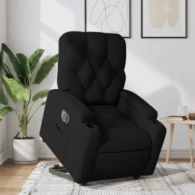 Sillón eléctrico reclinable elevable de tela negro de , Sillones - Ref: Foro24-3204736, Precio: 326,16 €, Descuento: %