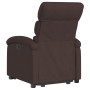 Sillón eléctrico reclinable elevable de tela marrón oscuro de , Sillones - Ref: Foro24-3204007, Precio: 299,54 €, Descuento: %