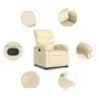 Elektrisch anhebbarer Liegestuhl aus cremefarbenem Stoff von , Sessel - Ref: Foro24-3204011, Preis: 325,54 €, Rabatt: %