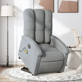 Sillón de masaje eléctrico reclinable elevable tela gris claro de , Sillones - Ref: Foro24-3204128, Precio: 385,20 €, Descuen...