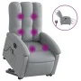 Elektrischer, hochklappbarer Massagesessel aus hellgrauem Stoff von , Sessel - Ref: Foro24-3204128, Preis: 385,20 €, Rabatt: %