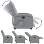 Liftable reclining electric massage chair light gray fabric by , Armchairs - Ref: Foro24-3204128, Price: 352,57 €, Discount: %